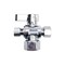 Thrifco Plumbing 1/2 Inch FIP x 3/8 Inch Comp x 1/4 Inch Comp Quarter Turn Brass Angle Stop Valve 4406478 - alternate 1